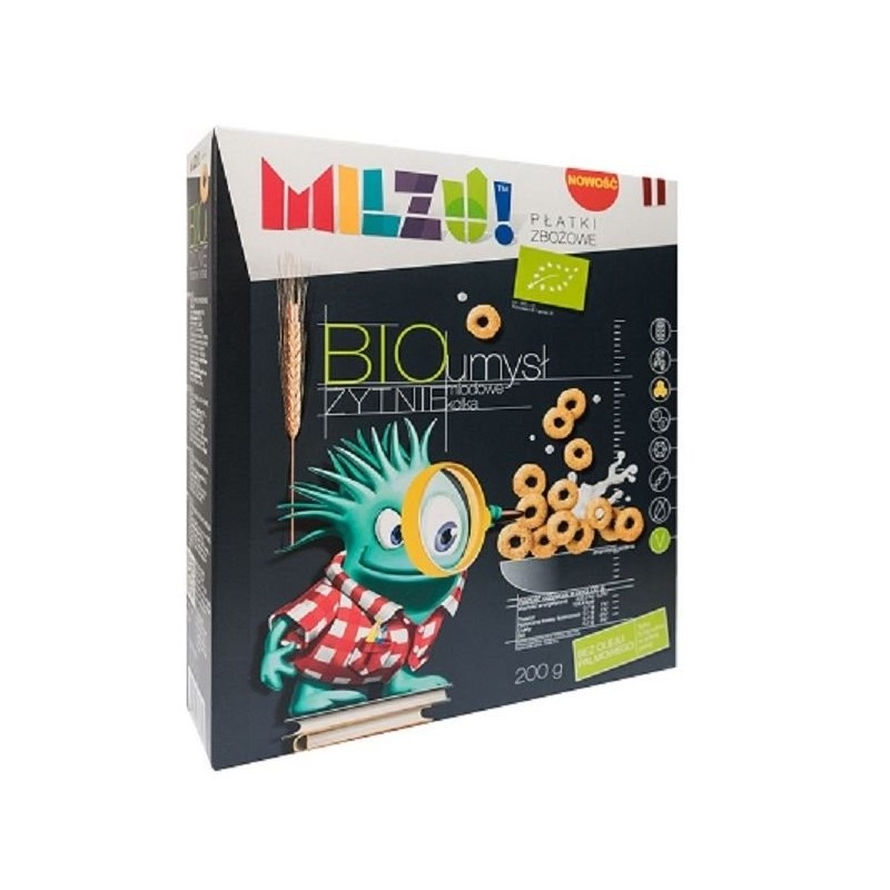 KÓŁKA ŻYTNIO - OWSIANE MIODOWE "UMYSŁ" BIO 200 g - MILZU