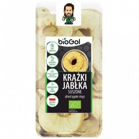 KRĄŻKI JABŁKA SUSZONE BIO 50 g - BIOGOL