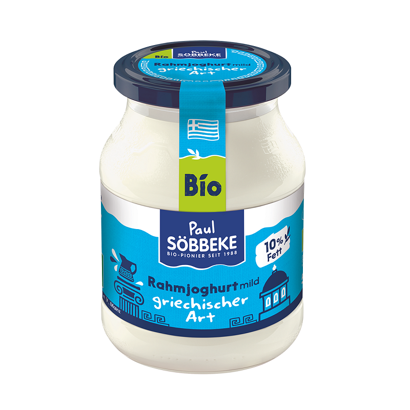 JOGURT NATURALNY TYPU GRECKIEGO KREMOWY BIO 500 g (SŁOIK) - SOBBEKE