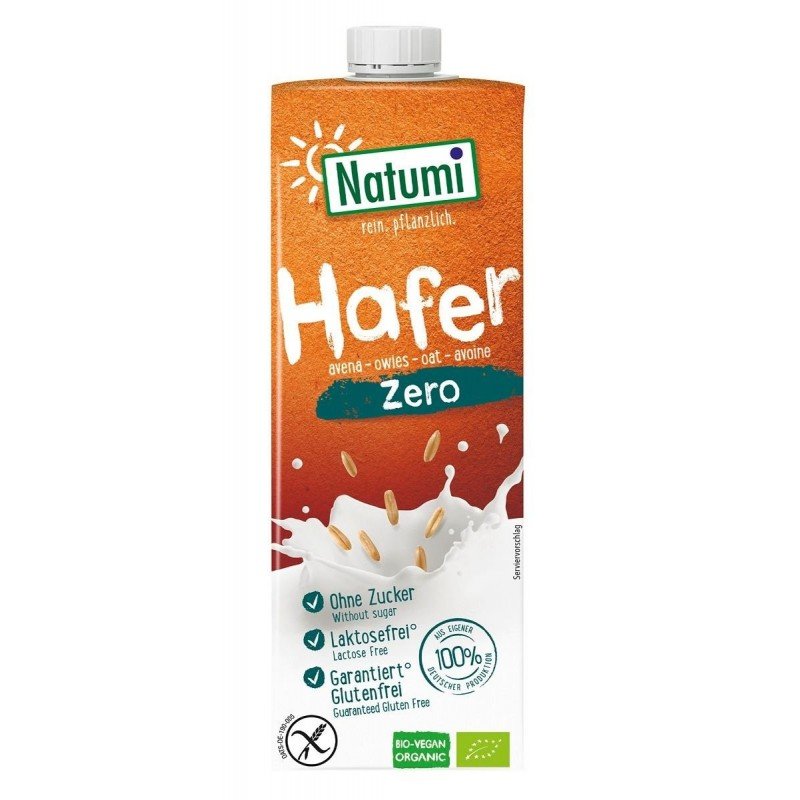 NAPÓJ OWSIANY NIE ZAWIERA CUKRÓW BEZGLUTENOWY BIO 1 L - NATUMI