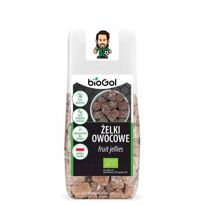 ŻELKI OWOCOWE BEZ ŻELATYNY BEZGLUTENOWE BIO 90 g - BIOGOL