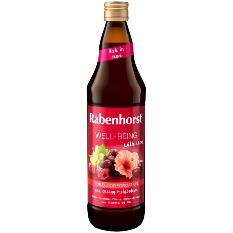 SOK WIELOOWOCOWY NFC Z ŻELAZEM I WITAMINAMI C, B6, B12 750 ml - RABENHORST