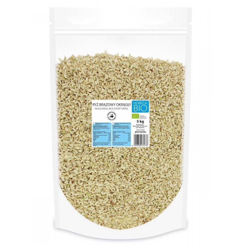 RYŻ BRĄZOWY OKRĄGŁY BIO 5 kg - HORECA (BIO PLANET)