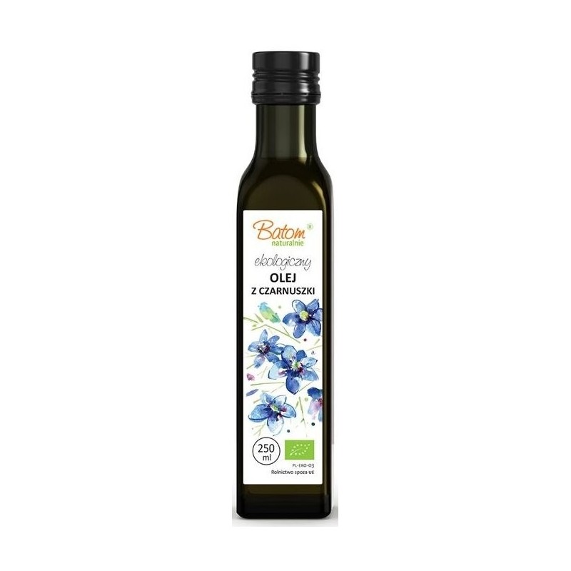 OLEJ Z CZARNUSZKI TŁOCZONY NA ZIMNO BIO 250 ml - BATOM