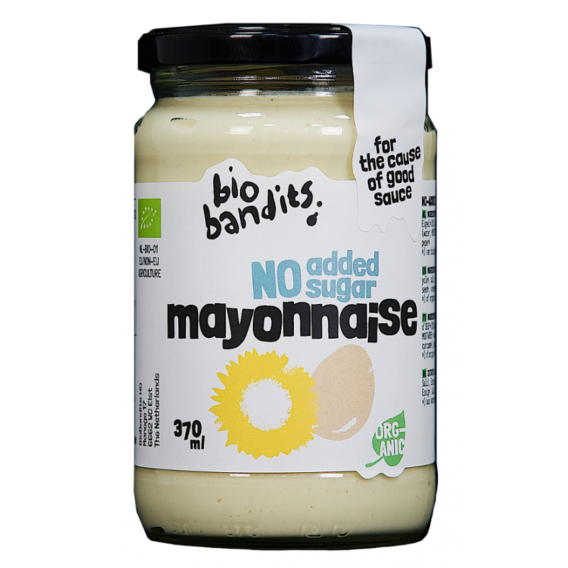 MAJONEZ JAJECZNY BEZ CUKRU BIO 370 ml - BIO BANDITS