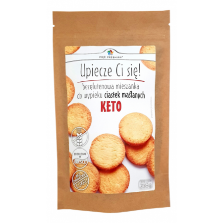 MIESZANKA DO WYPIEKU CIASTEK MAŚLANYCH BEZ DODATKU CUKRÓW BEZGLUTENOWA KETO 365 g - PIĘĆ PRZEMIAN