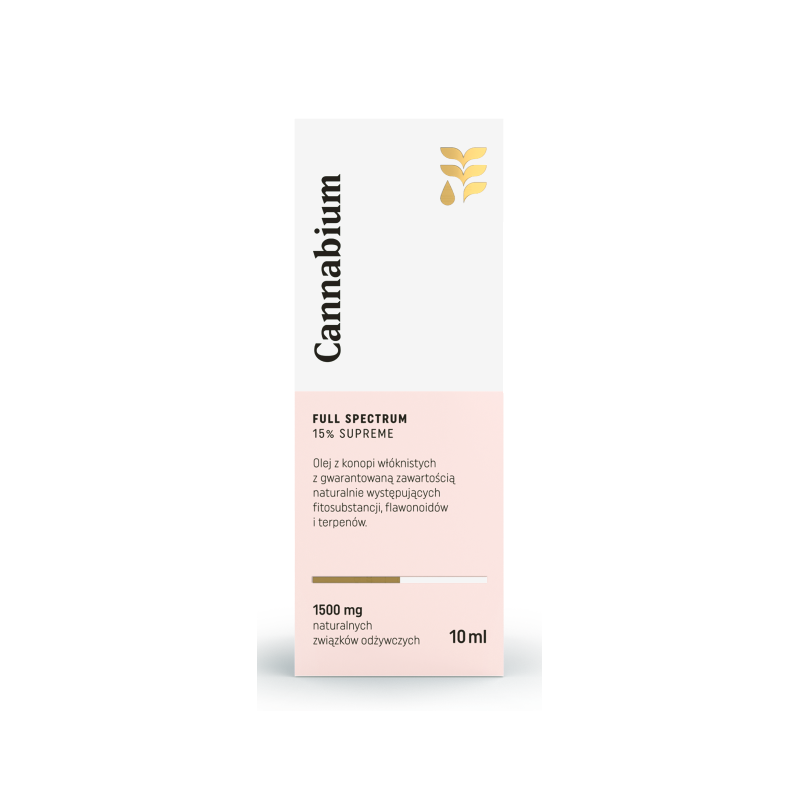 OLEJ Z KONOPI SUPREME 15 % 10 ml - CANNABIUM