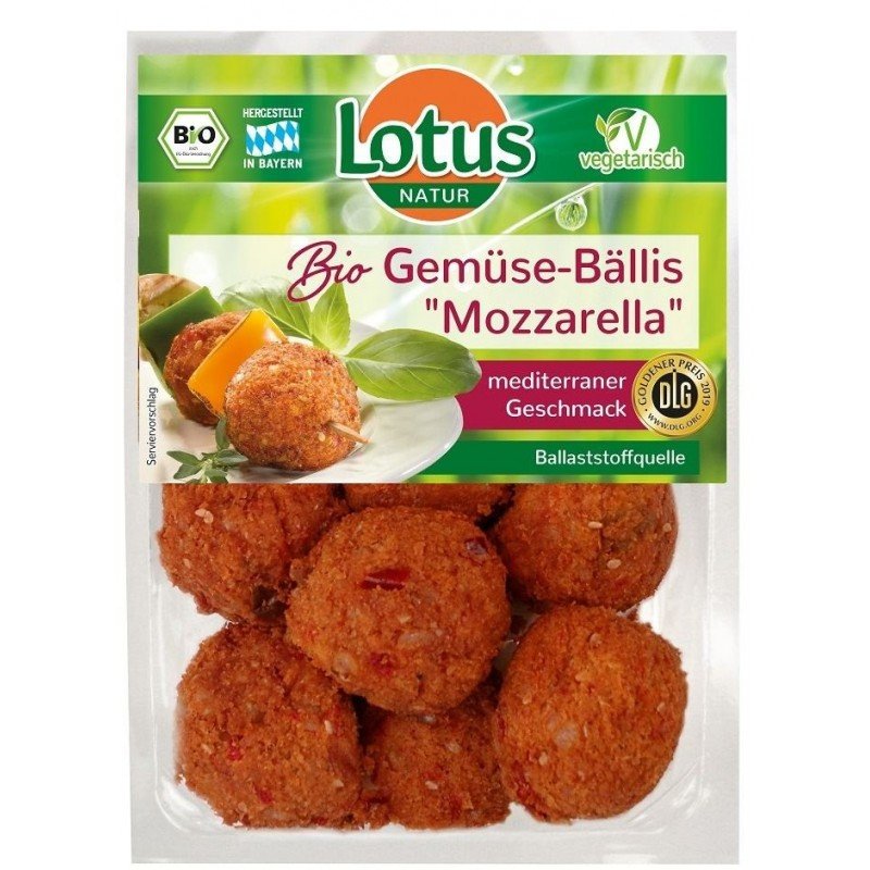 KULKI WARZYWNE Z MOZZARELLĄ BIO 250 g - LOTUS
