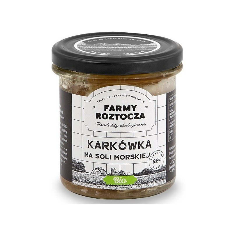 SCHAB NA SOLI MORSKIEJ BIO 250 g (SŁOIK) - FARMY ROZTOCZA