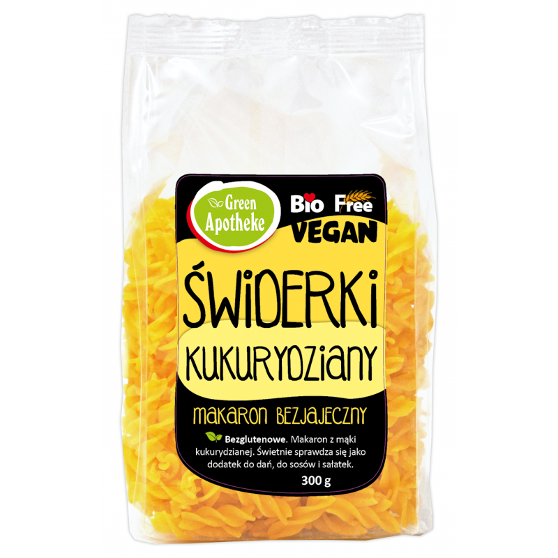 MAKARON (KUKURYDZIANY) ŚWIDERKI FUSILLI BEZGLUTENOWY BIO 300 g - APOTHEKE