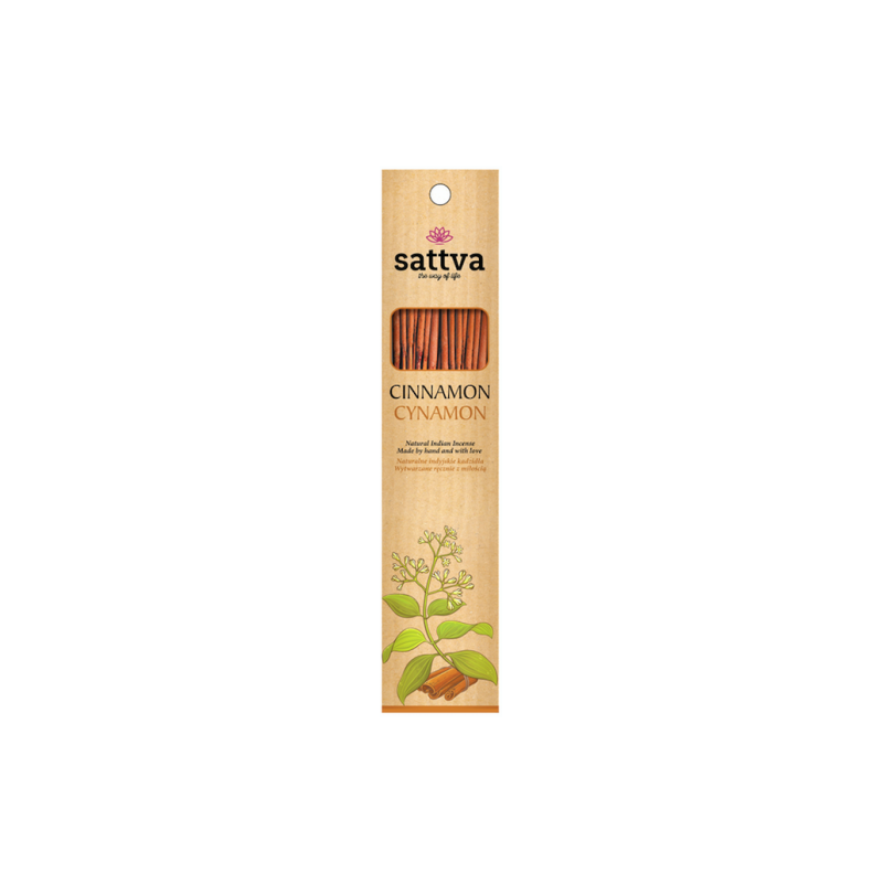 KADZIDŁO INDYJSKIE CYNAMON (15 szt.) 30 g - SATTVA (WELLNESS)