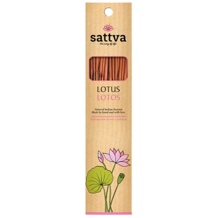 KADZIDŁO INDYJSKIE LOTOS (15 szt.) 30 g - SATTVA (WELLNESS)