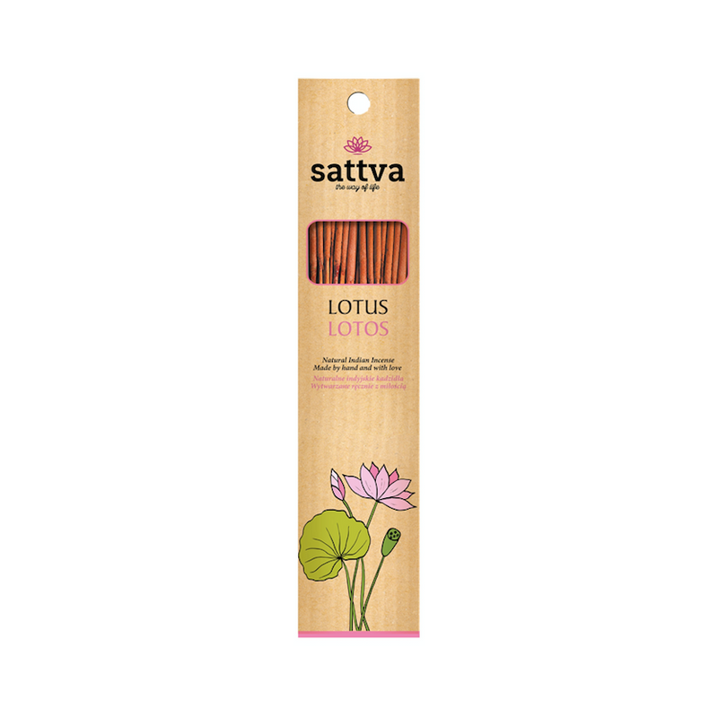 KADZIDŁO INDYJSKIE LOTOS (15 szt.) 30 g - SATTVA (WELLNESS)