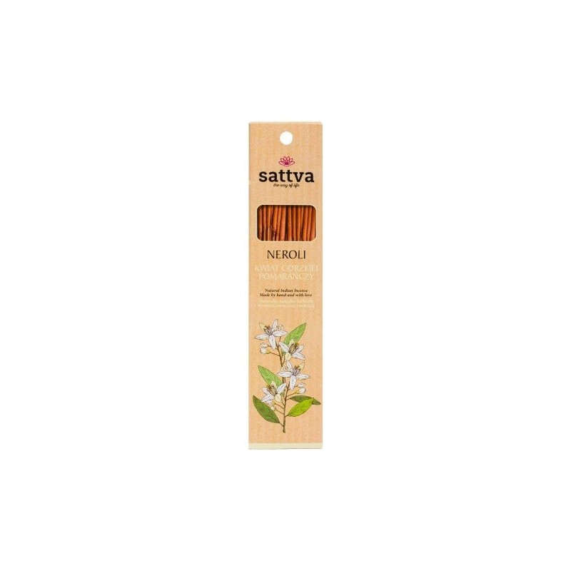 KADZIDŁO INDYJSKIE KWIAT GORZKIEJ POMARAŃCZY (15 szt.) 30 g - SATTVA (WELLNESS)