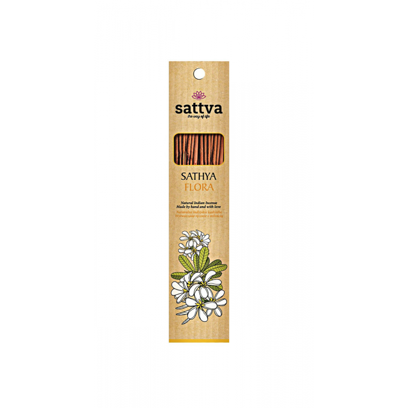 KADZIDŁO INDYJSKIE SATHYA FLORA (15 szt.) 30 g - SATTVA (WELLNESS)