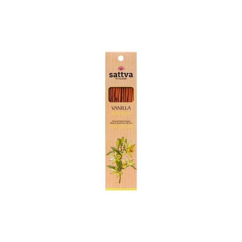 KADZIDŁO INDYJSKIE WANILIA (15 szt.) 30 g - SATTVA (WELLNESS)