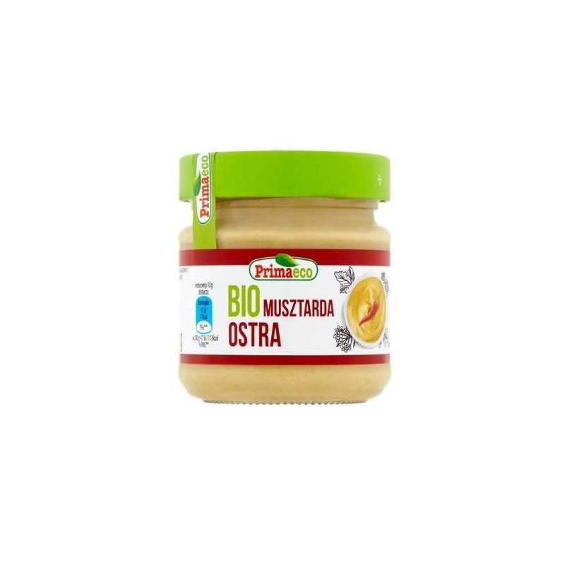 MUSZTARDA OSTRA BIO 170 g - PRIMAVIKA (PRIMAECO)