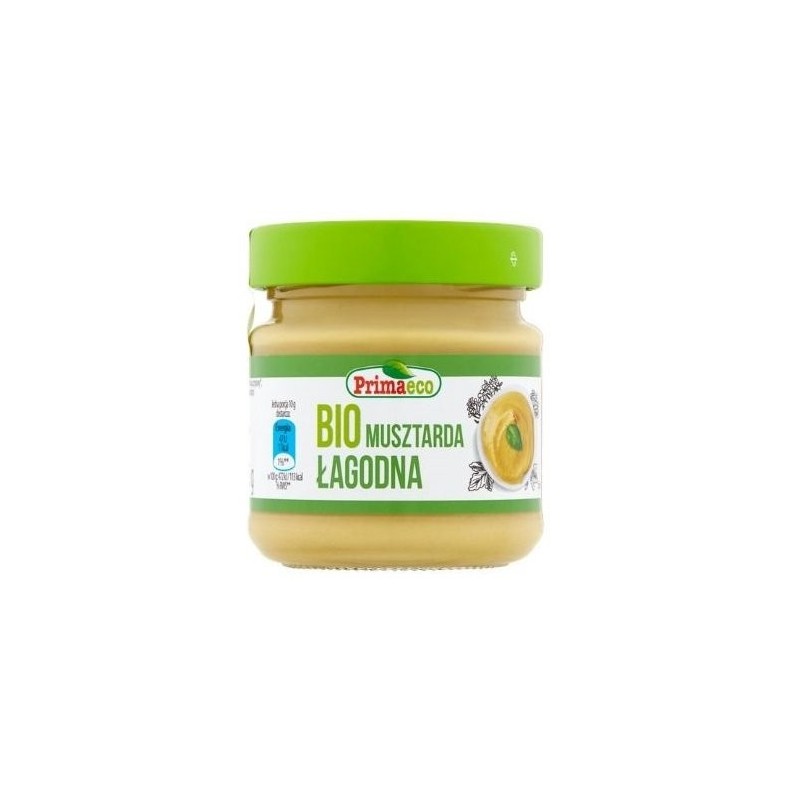MUSZTARDA ŁAGODNA BIO 170 g - PRIMAVIKA (PRIMAECO)