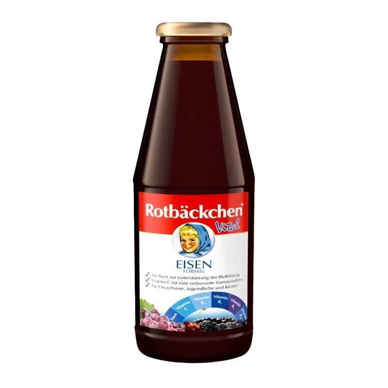 SOK WIELOOWOCOWY NFC Z ŻELAZEM I WITAMINAMI C, B1, B2, B6, B12 450 ml - ROTBACKCHEN