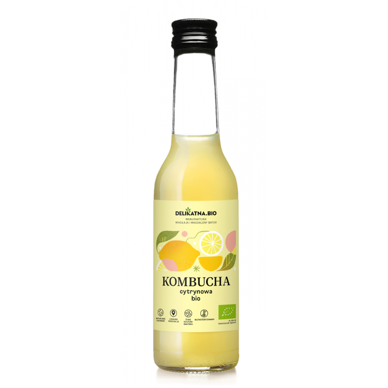 KOMBUCHA CYTRYNOWA BIO 270 ml - DELIKATNA