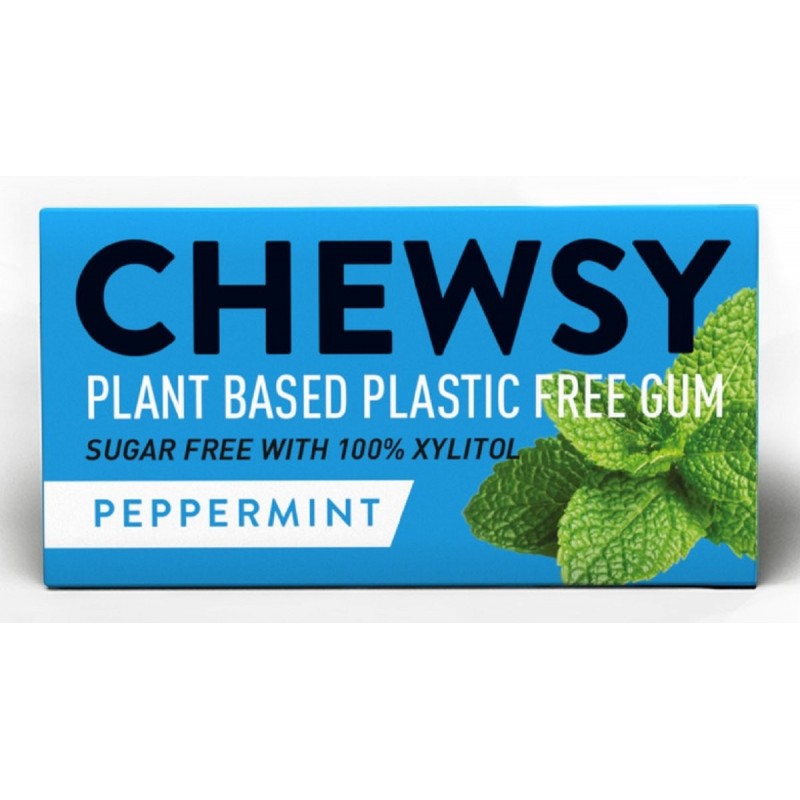 GUMA DO ŻUCIA Z KSYLITOLEM O SMAKU MIĘTY PIEPRZOWEJ (10 szt.) 15 g  - CHEWSY