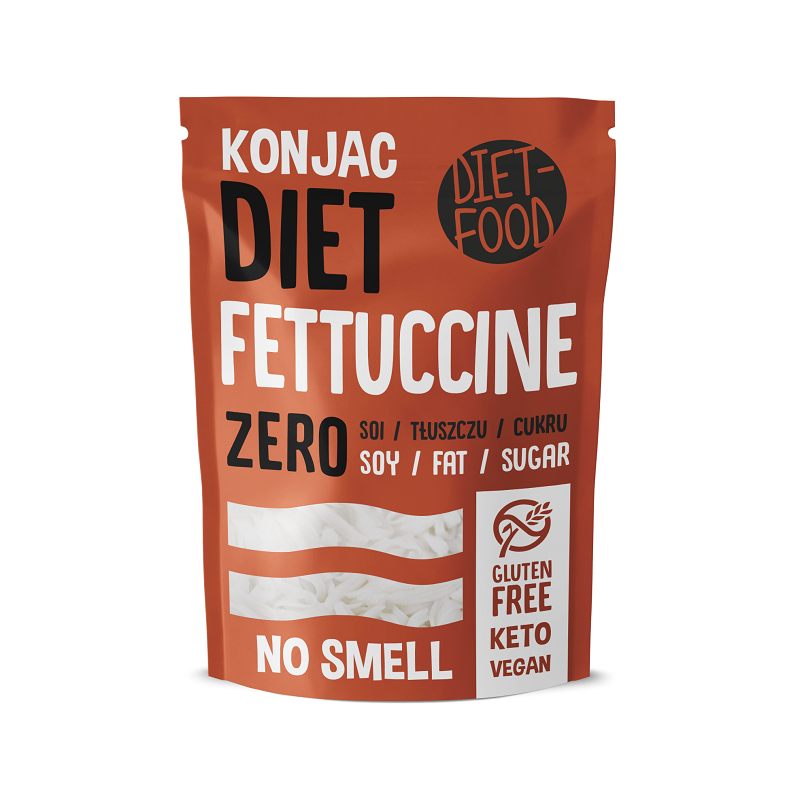 MAKARON (KONJAC) FETTUCCINE BEZGLUTENOWY 270 g (200 g) - DIET-FOOD
