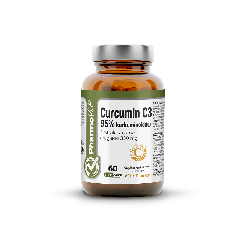 KURKUMINA BEZGLUTENOWA (350 mg) 60 KAPSUŁEK - PHARMOVIT (CLEAN LABEL)