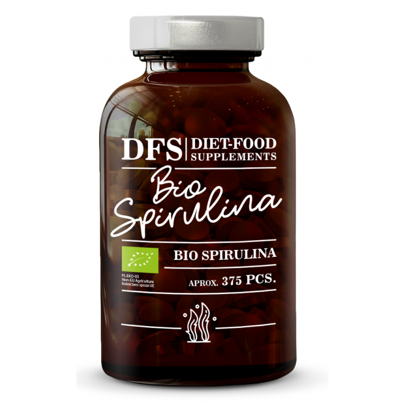 SPIRULINA BIO (400 mg) 375 TABLETEK - DIET-FOOD