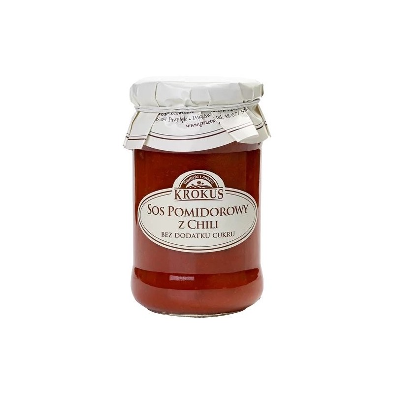 SOS POMIDOROWY Z CHILI BEZ DODATKU CUKRÓW 340 g - KROKUS