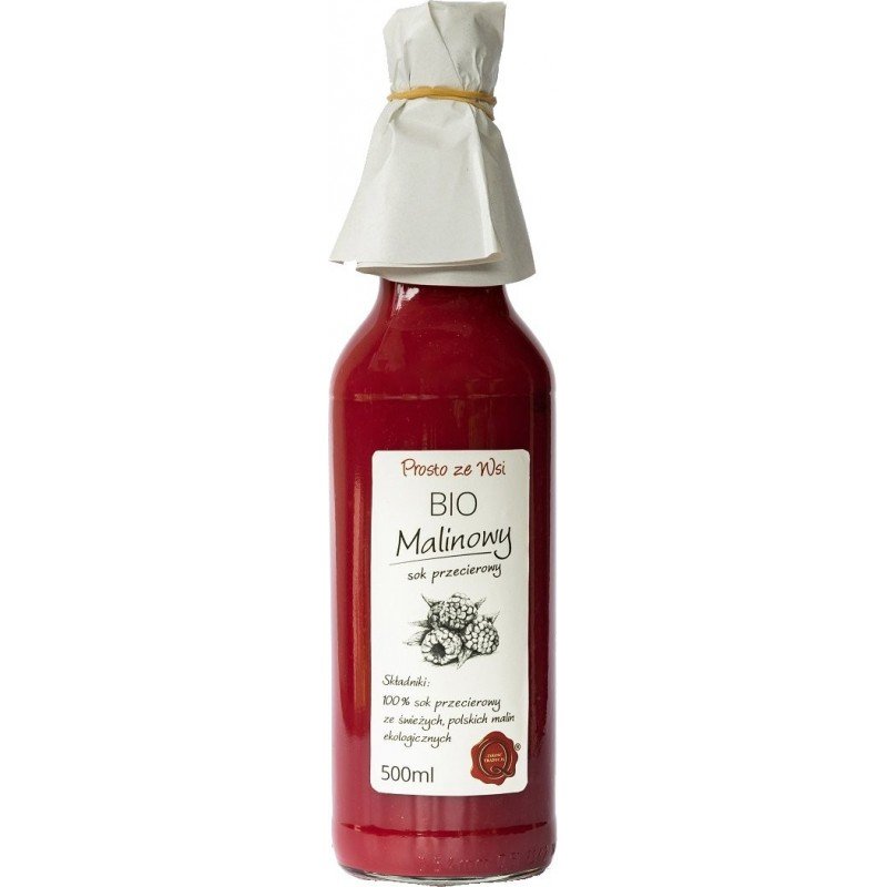 SOK PRZECIEROWY MALINOWY BIO 500 ml - PROSTO ZE WSI