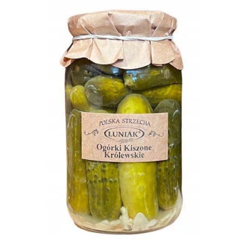 OGÓRKI KISZONE KRÓLEWSKIE 870 g (520 g) - LUNIAK
