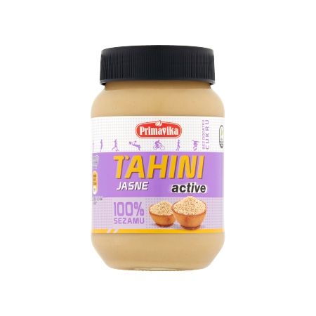 TAHINI JASNE ACTIVE (PASTA SEZAMOWA) BEZGLUTENOWE 460 g - PRIMAVIKA