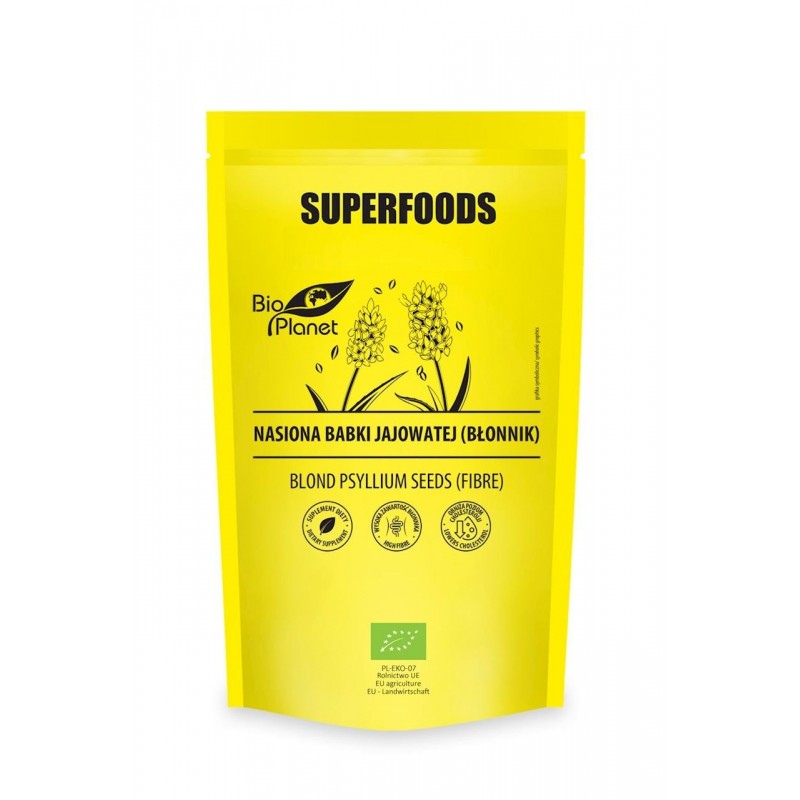 NASIONA BABKI JAJOWATEJ (BŁONNIK) BIO 250 g - BIO PLANET