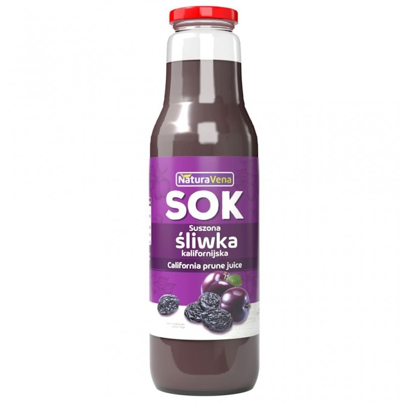 SOK Z SUSZONYCH ŚLIWEK KALIFORNIJSKICH 750 ml - NATURAVENA