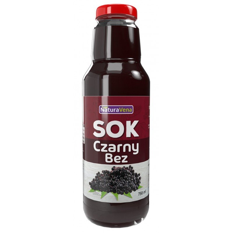 SOK Z CZARNEGO BZU 100 % BIO 500 ml - NATURAVENA