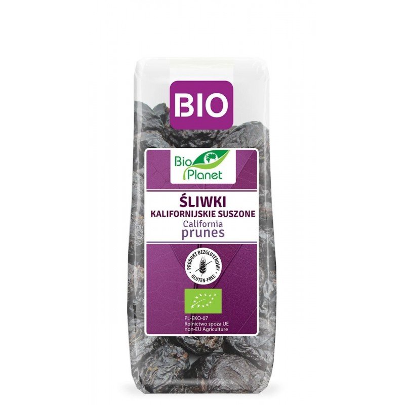 ŚLIWKI KALIFORNIJSKIE SUSZONE BEZGLUTENOWE BIO 200 g - BIO PLANET