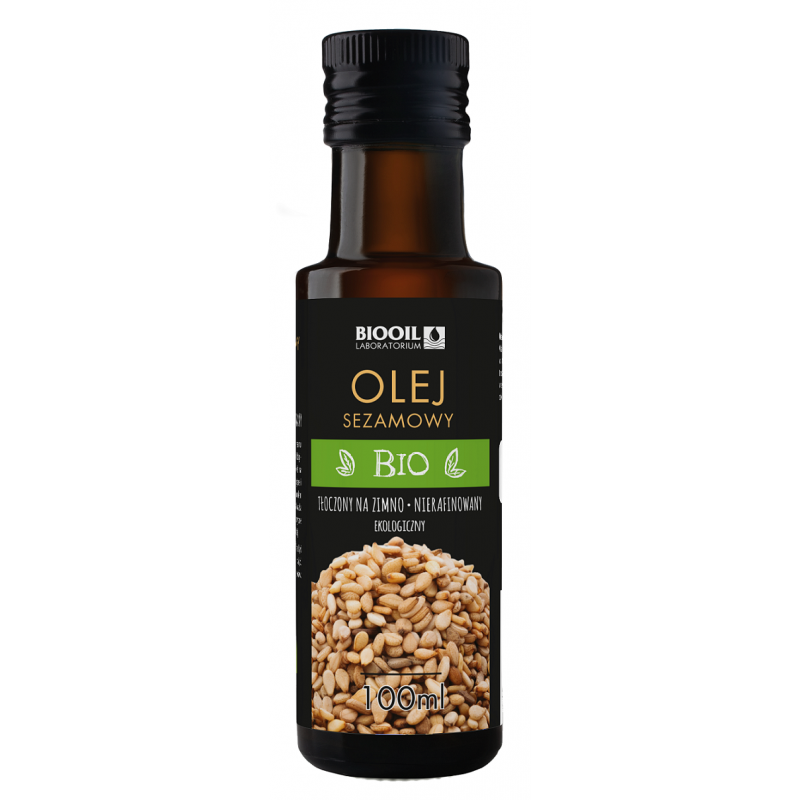 OLEJ SEZAMOWY TŁOCZONY NA ZIMNO BIO 100 ml - BIOOIL