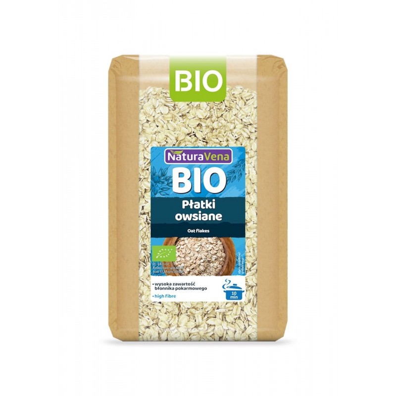 PŁATKI OWSIANE BIO 600 g - NATURAVENA