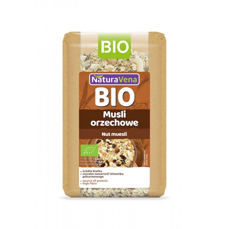 MUSLI ORZECHOWE BIO 300 g - NATURAVENA