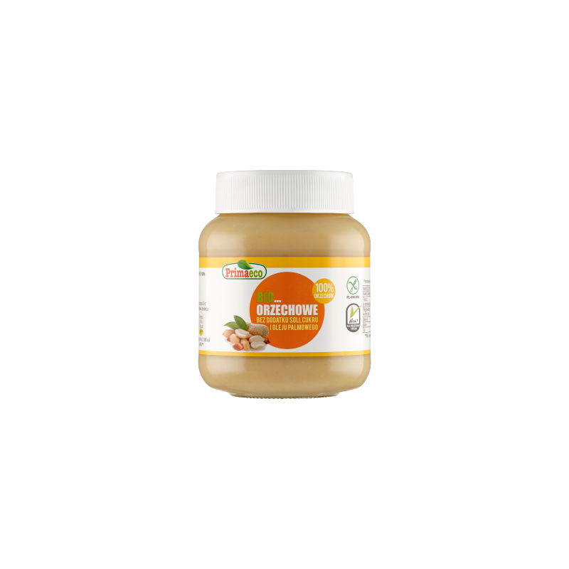 KREM Z PRAŻONYCH ORZESZKÓW ZIEMNYCH BEZGLUTENOWY BIO 360 g - PRIMAVIKA (PRIMAECO)