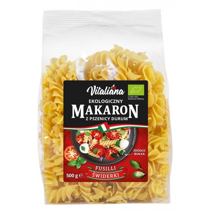 MAKARON (SEMOLINOWY RAZOWY) FUSILLI BIO 500 g - VITALIANA