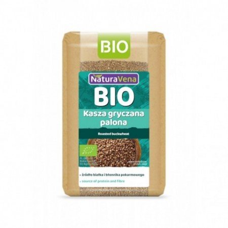 KASZA GRYCZANA PALONA BIO 500 g - NATURAVENA