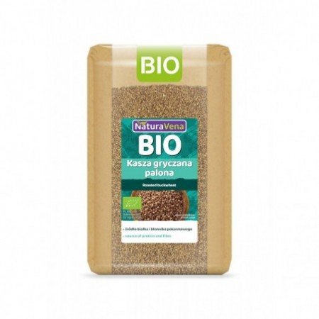 KASZA GRYCZANA PALONA BIO 1 kg - NATURAVENA