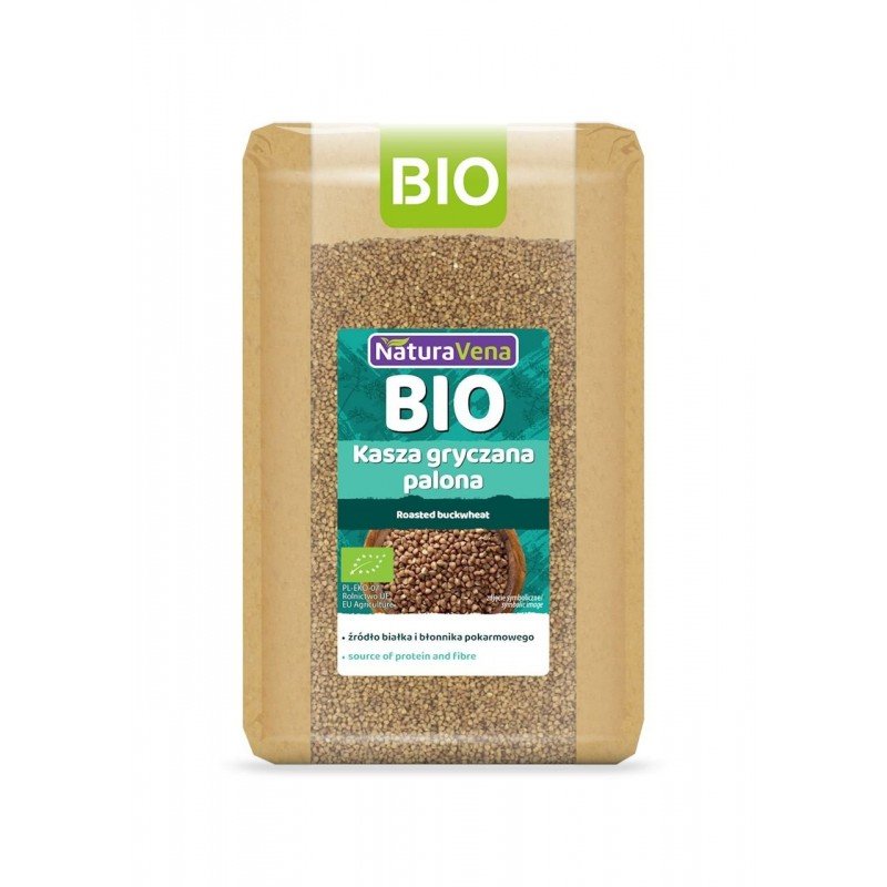 KASZA GRYCZANA PALONA BIO 1 kg - NATURAVENA