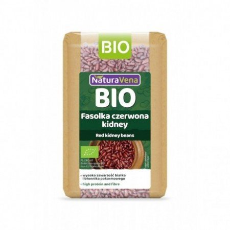 FASOLKA CZERWONA KIDNEY BIO 400 g - NATURAVENA
