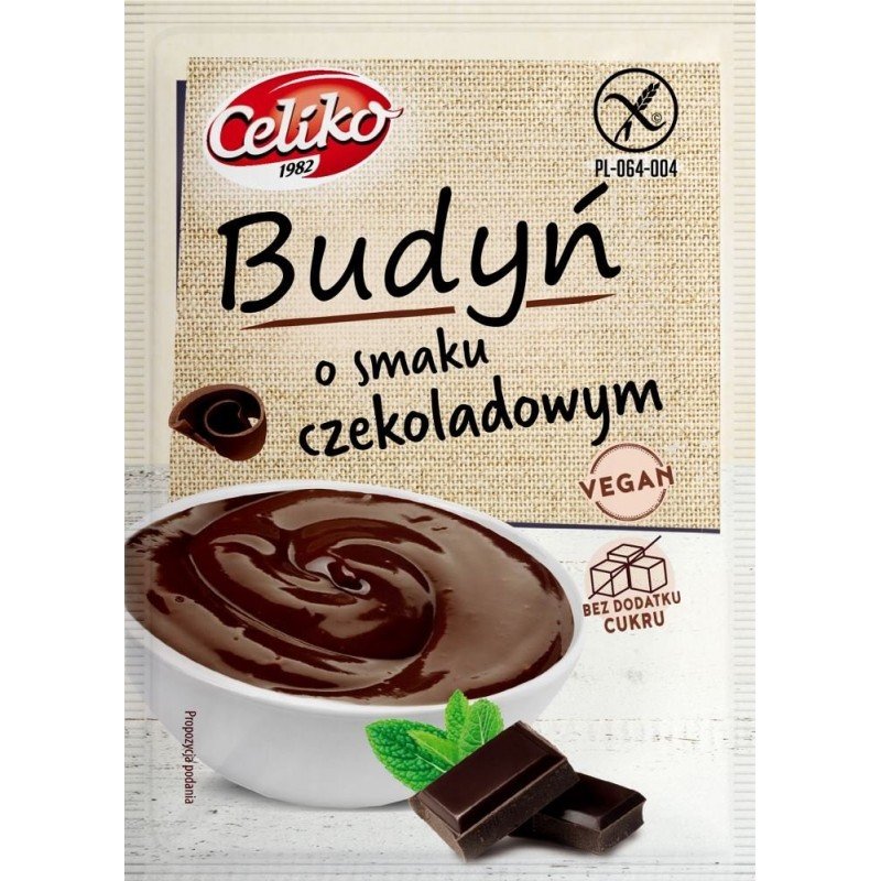 BUDYŃ O SMAKU CZEKOLADOWYM BEZGLUTENOWY 40 g - CELIKO