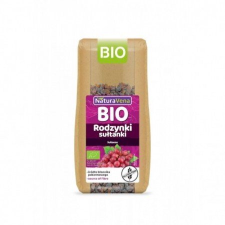 RODZYNKI SUŁTANKI BEZGLUTENOWE BIO 200 g - NATURAVENA