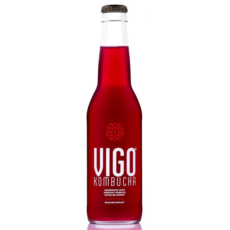 KOMBUCHA JAGODA ACAI BEZGLUTENOWA 330 ml - VIGO
