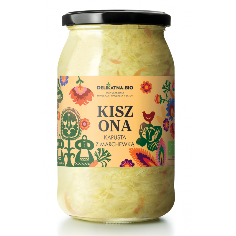 KAPUSTA KISZONA Z MARCHEWKĄ BIO 900 g (800 g) - DELIKATNA