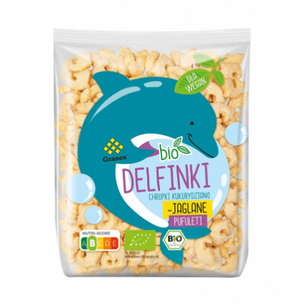 CHRUPKI KUKURYDZIANO - JAGLANE DELFINKI BIO 80 g - GRANEX